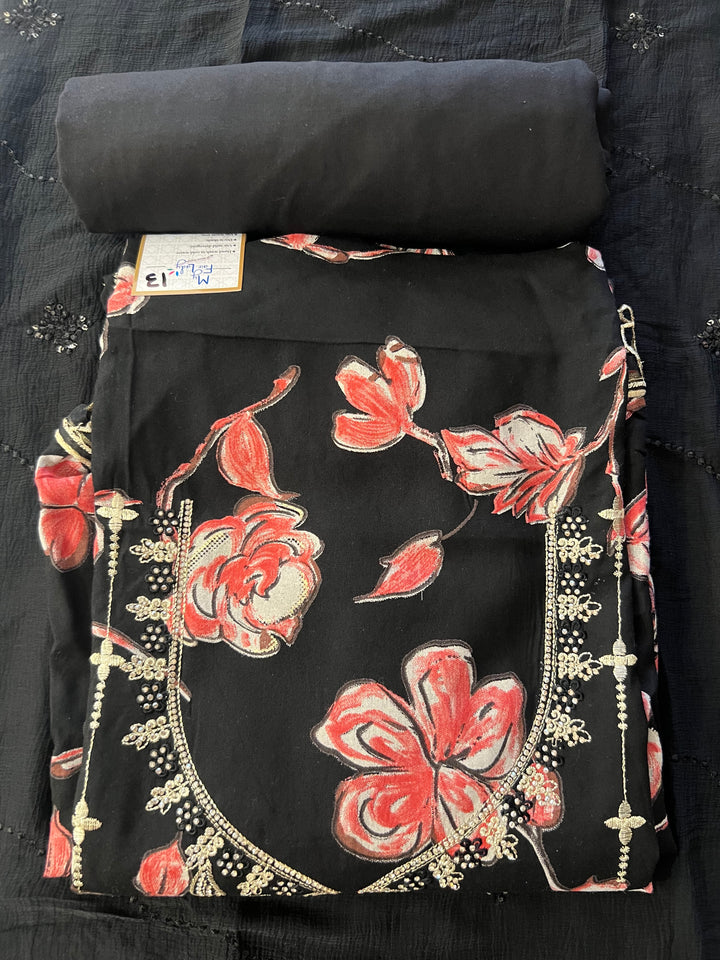 DESIGNER UNSTITCHED DRESS MATERIAL-IKDL13