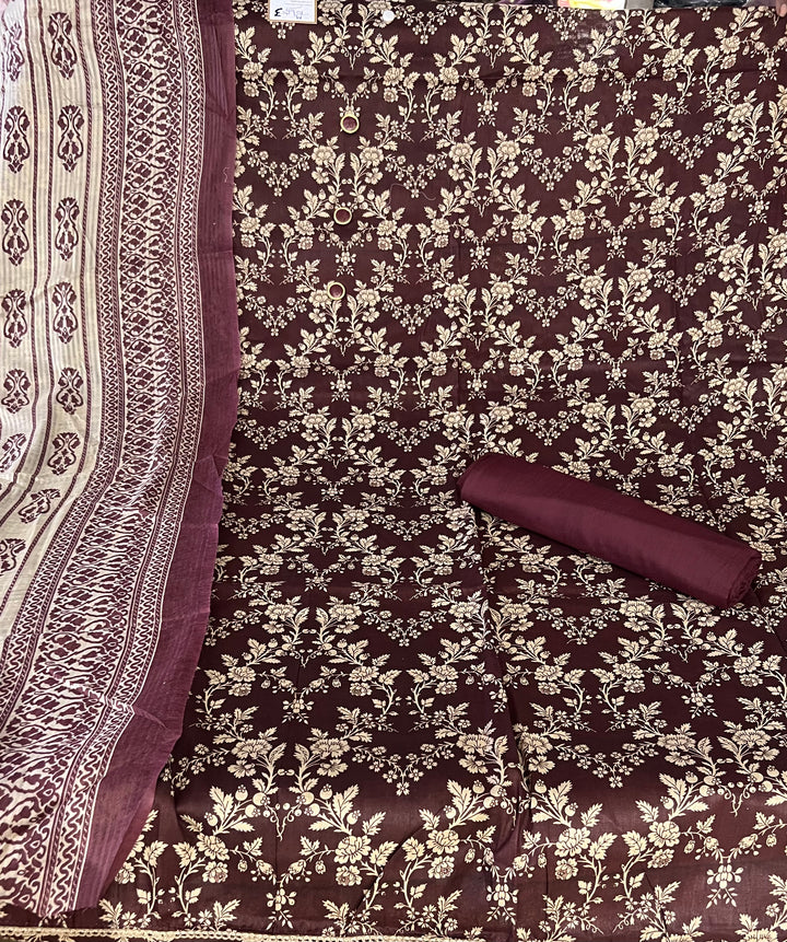 DESIGNER UNSTITCHED DRESS MATERIAL-IKDD03