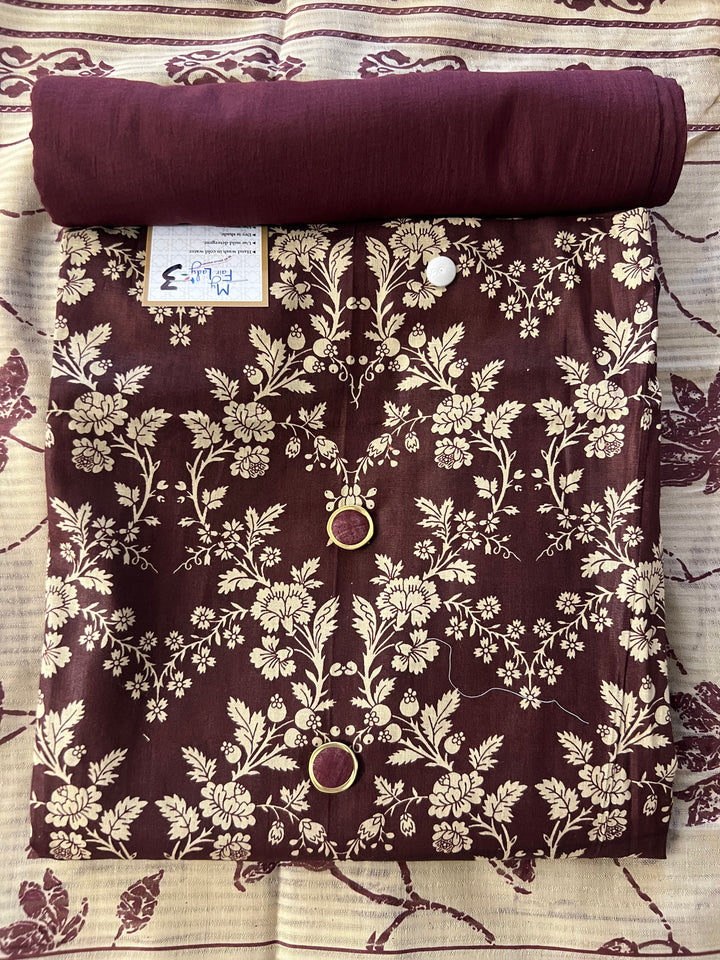 DESIGNER UNSTITCHED DRESS MATERIAL-IKDD03