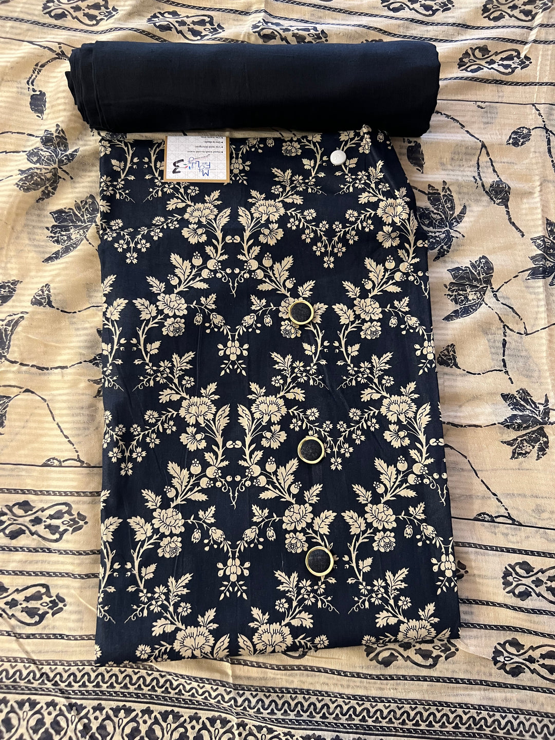 DESIGNER UNSTITCHED DRESS MATERIAL-IKDD03