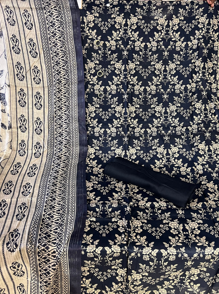 DESIGNER UNSTITCHED DRESS MATERIAL-IKDD03