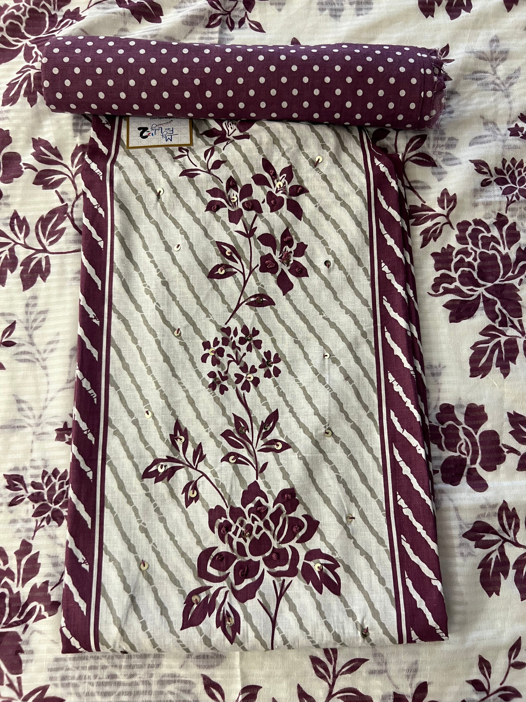 DESIGNER UNSTITCHED DRESS MATERIAL-IKDD02