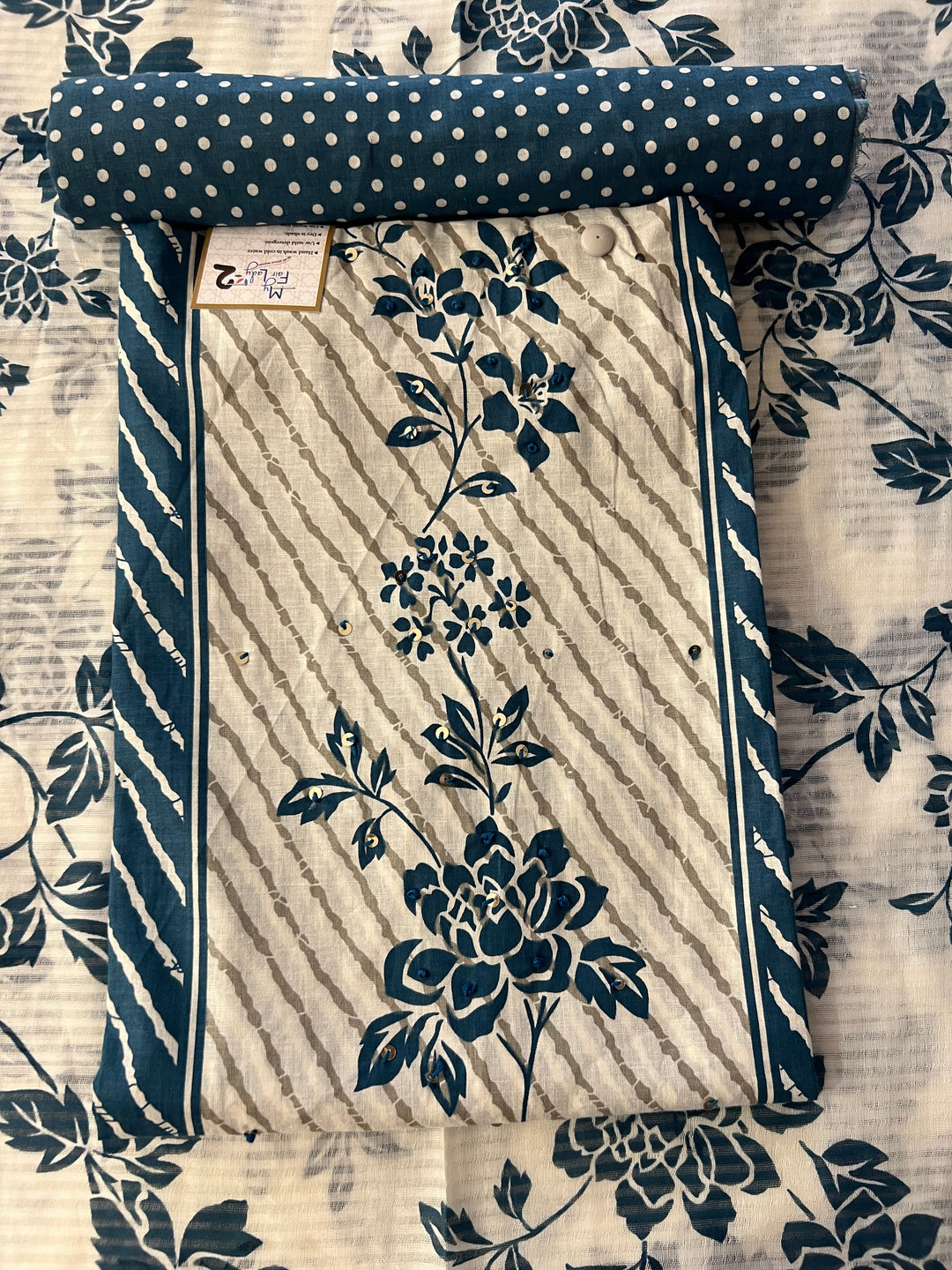 DESIGNER UNSTITCHED DRESS MATERIAL-IKDD02