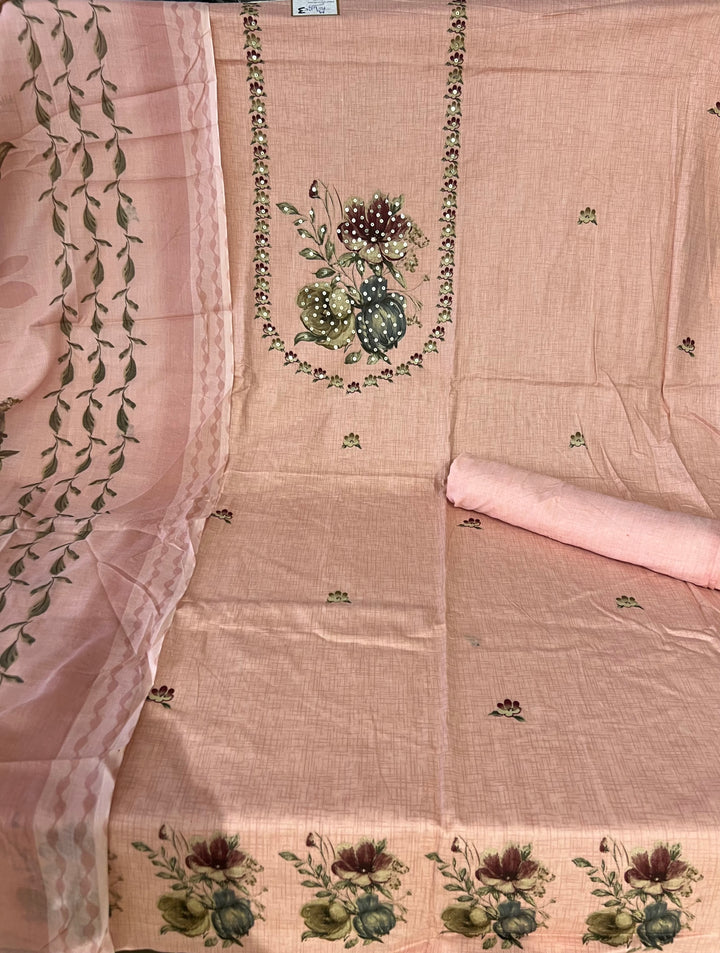 DESIGNER UNSTITCHED DRESS MATERIAL-IKDD03