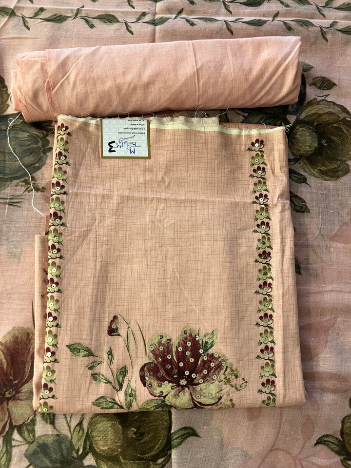 DESIGNER UNSTITCHED DRESS MATERIAL-IKDD03