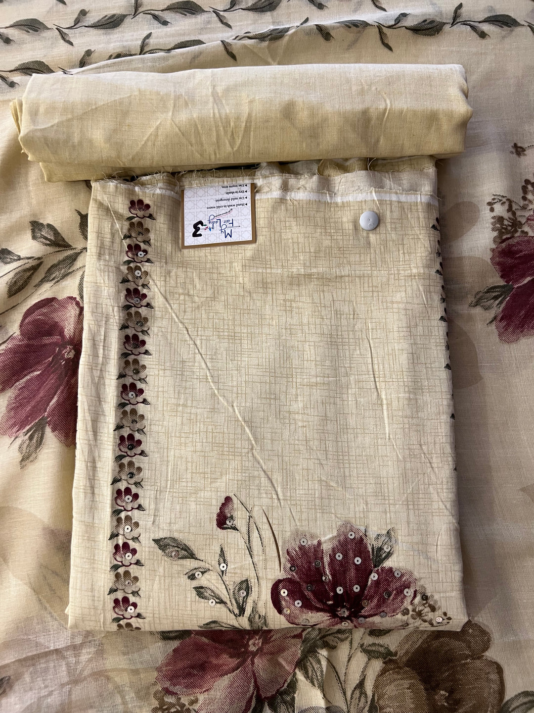 DESIGNER UNSTITCHED DRESS MATERIAL-IKDD03