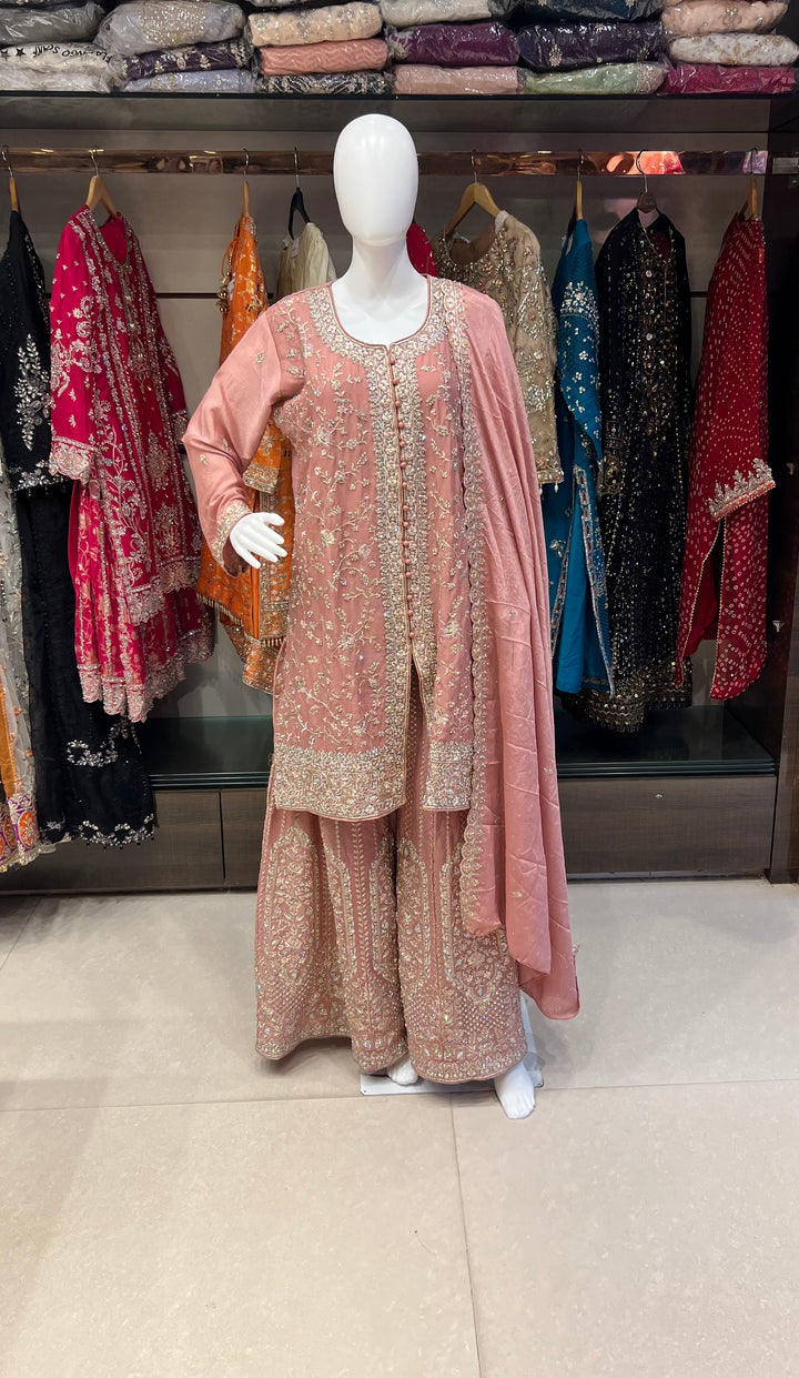 HAND WORK DESIGNER SUIT - MZS02