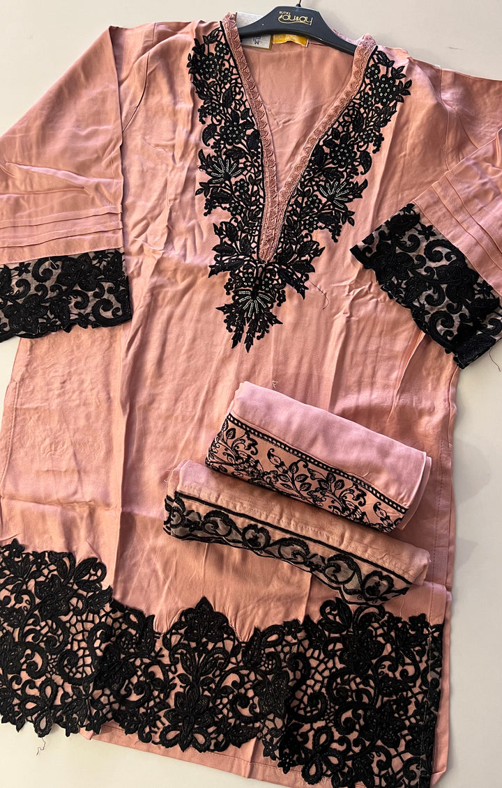 EMBROIDERY  WORK DESIGNER SUIT (3XL)- IKFQU11