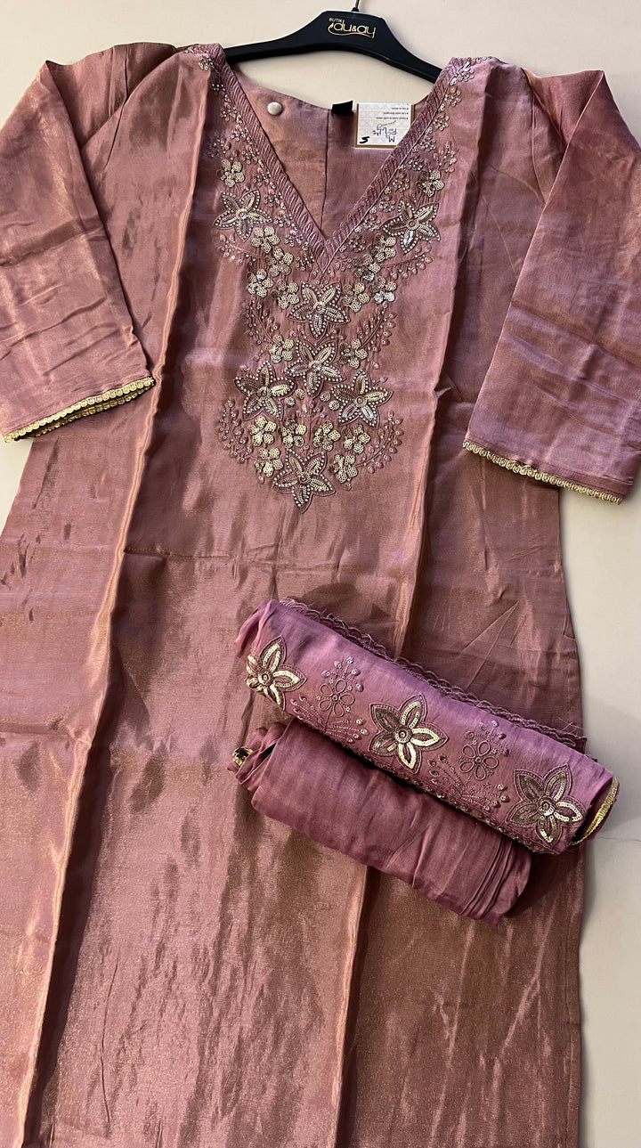 EMBROIDERY  WORK DESIGNER SUIT (3XL) - IKFQU05