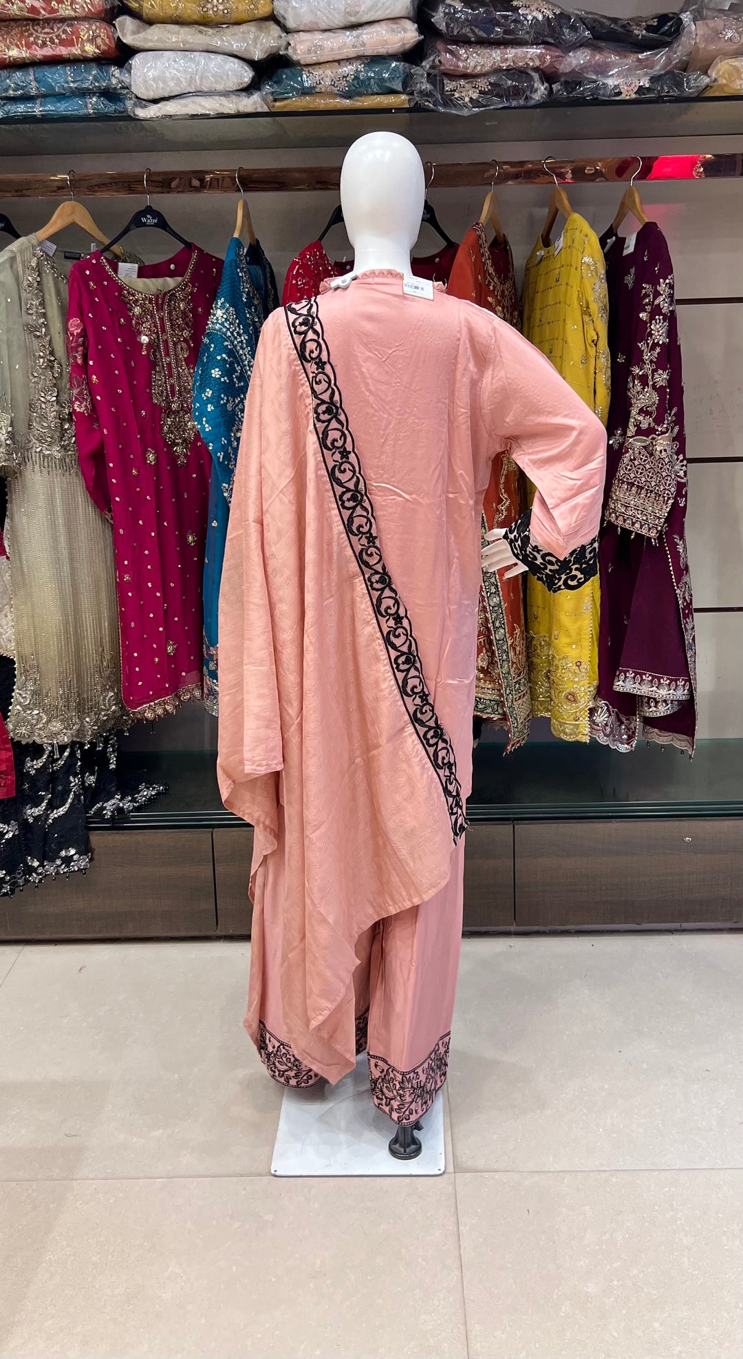 EMBROIDERY  WORK DESIGNER SUIT (3XL)- IKFQU11