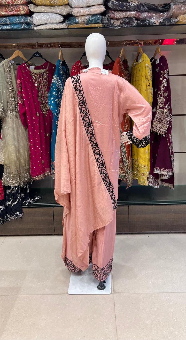 EMBROIDERY  WORK DESIGNER SUIT (3XL)- IKFQU11
