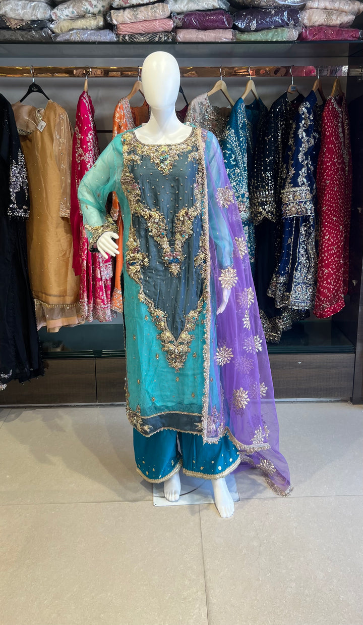 PAKISTANI KHUDABAKSH DESIGNER SUIT - MTR06