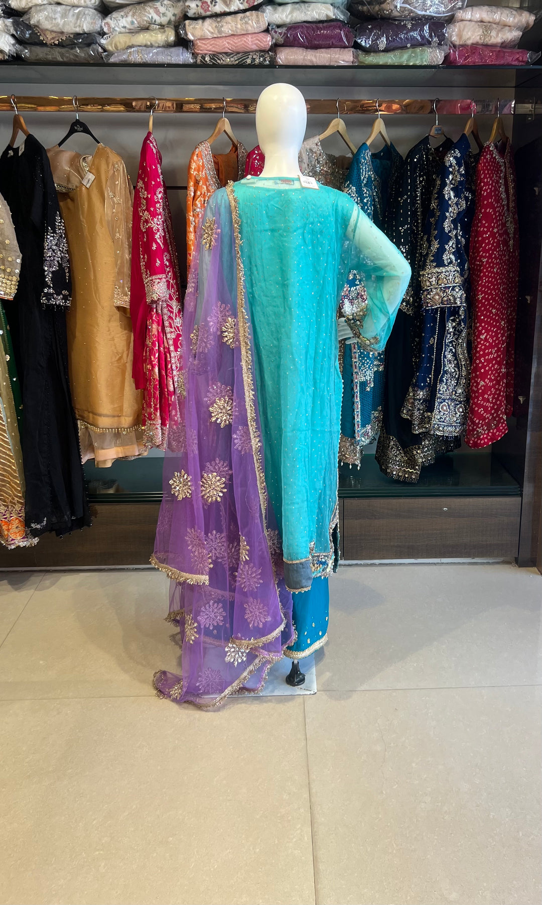 PAKISTANI KHUDABAKSH DESIGNER SUIT - MTR06
