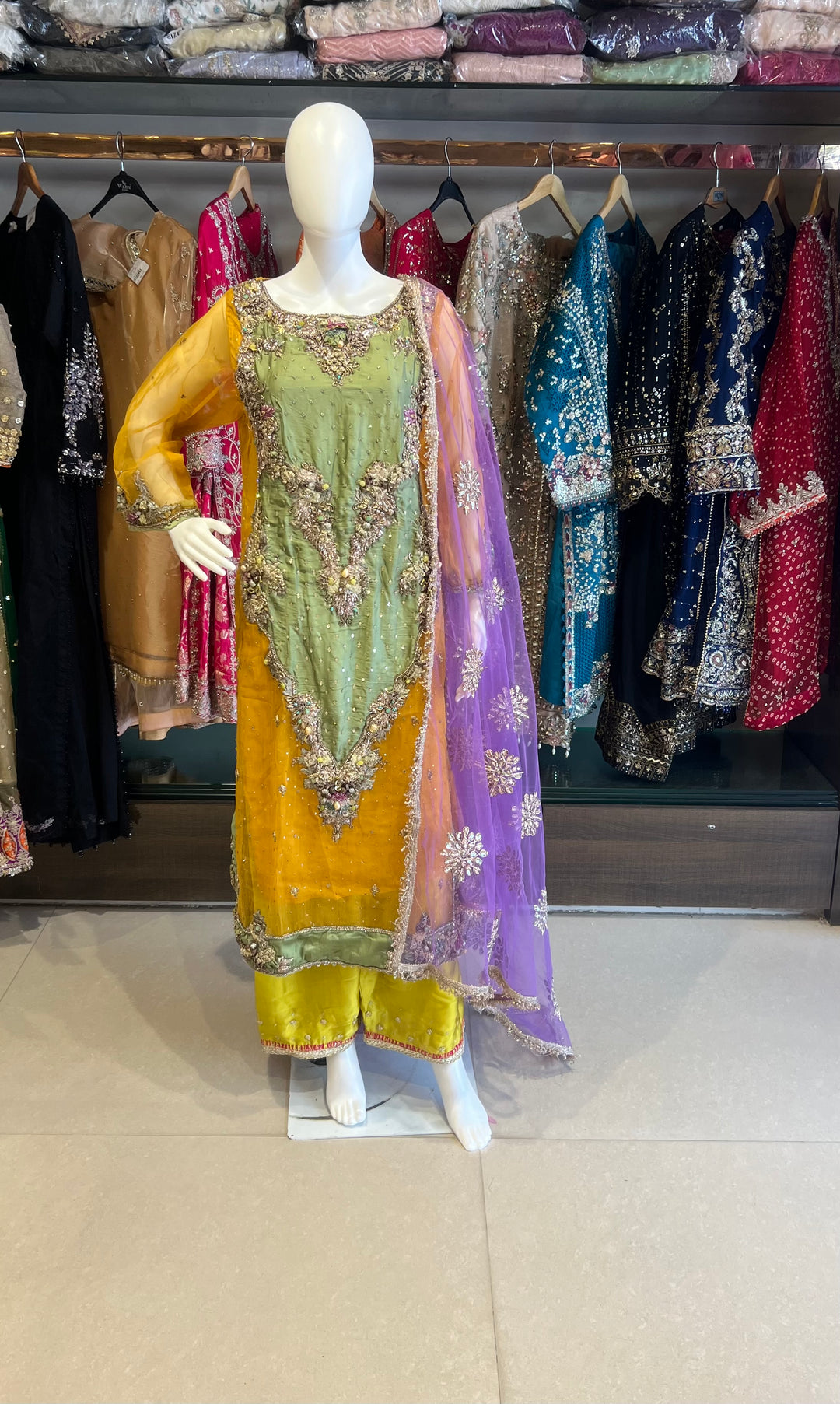 PAKISTANI KHUDABAKSH SANCHAK SUIT - MTR06