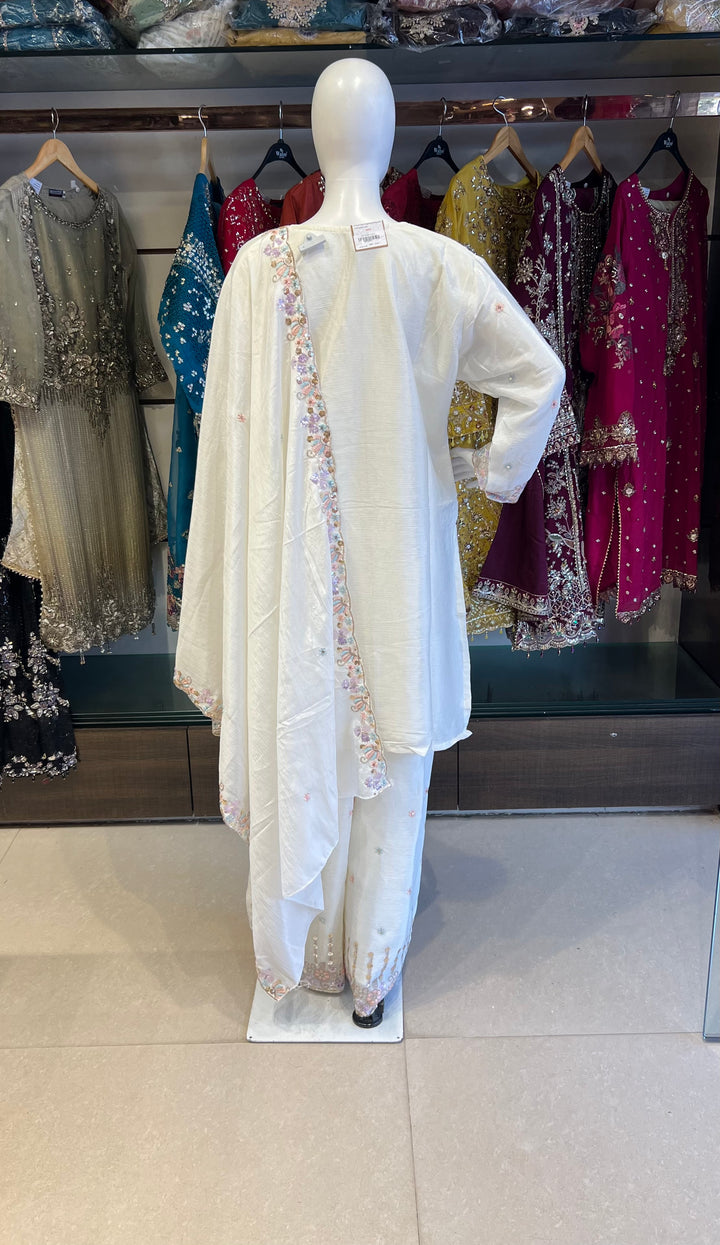 ZARI WORK DESIGNER SUIT  - IKFQE04