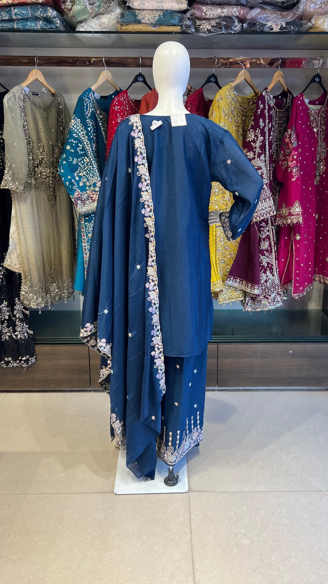 ZARI WORK DESIGNER SUIT  - IKFQE04