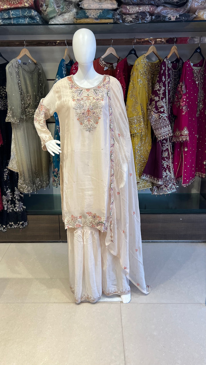 ZARI WORK DESIGNER SUIT  - IKFQT03