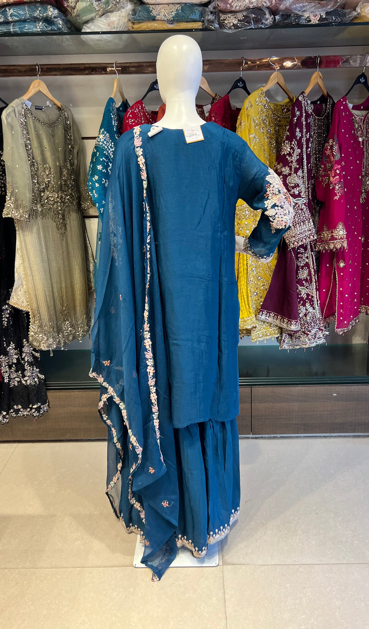 ZARI WORK DESIGNER SUIT  - IKFQT03