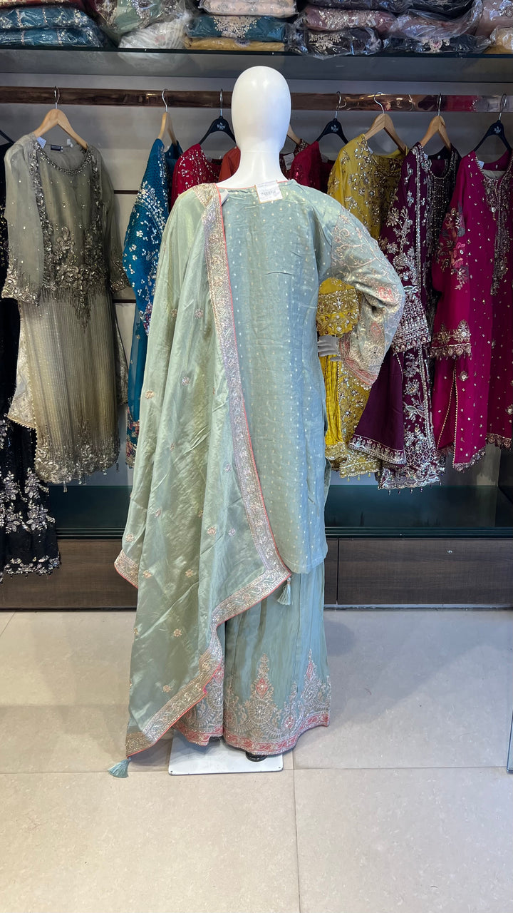 ZARI WORK DESIGNER SUIT  - IKFQT02