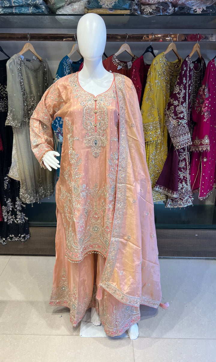 ZARI WORK DESIGNER SUIT  - IKFQT02