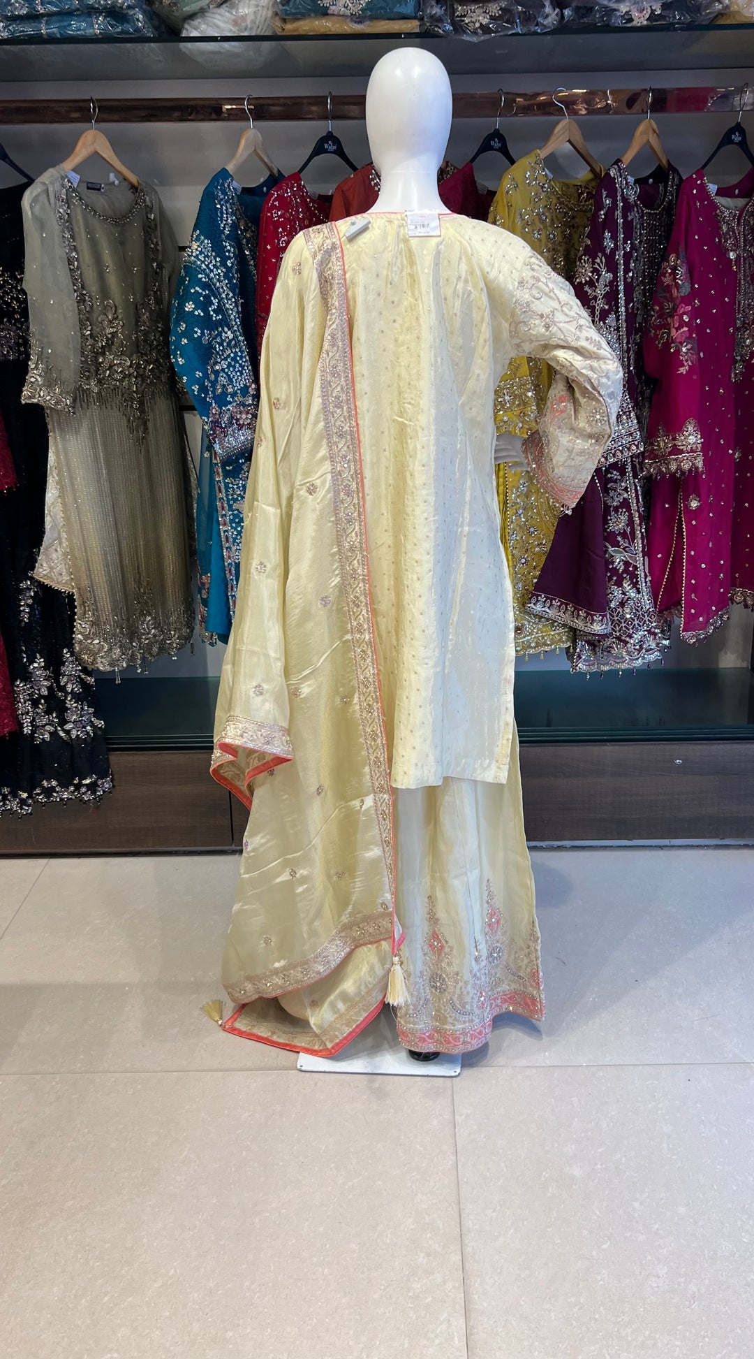 ZARI WORK DESIGNER SUIT  - IKFQT02