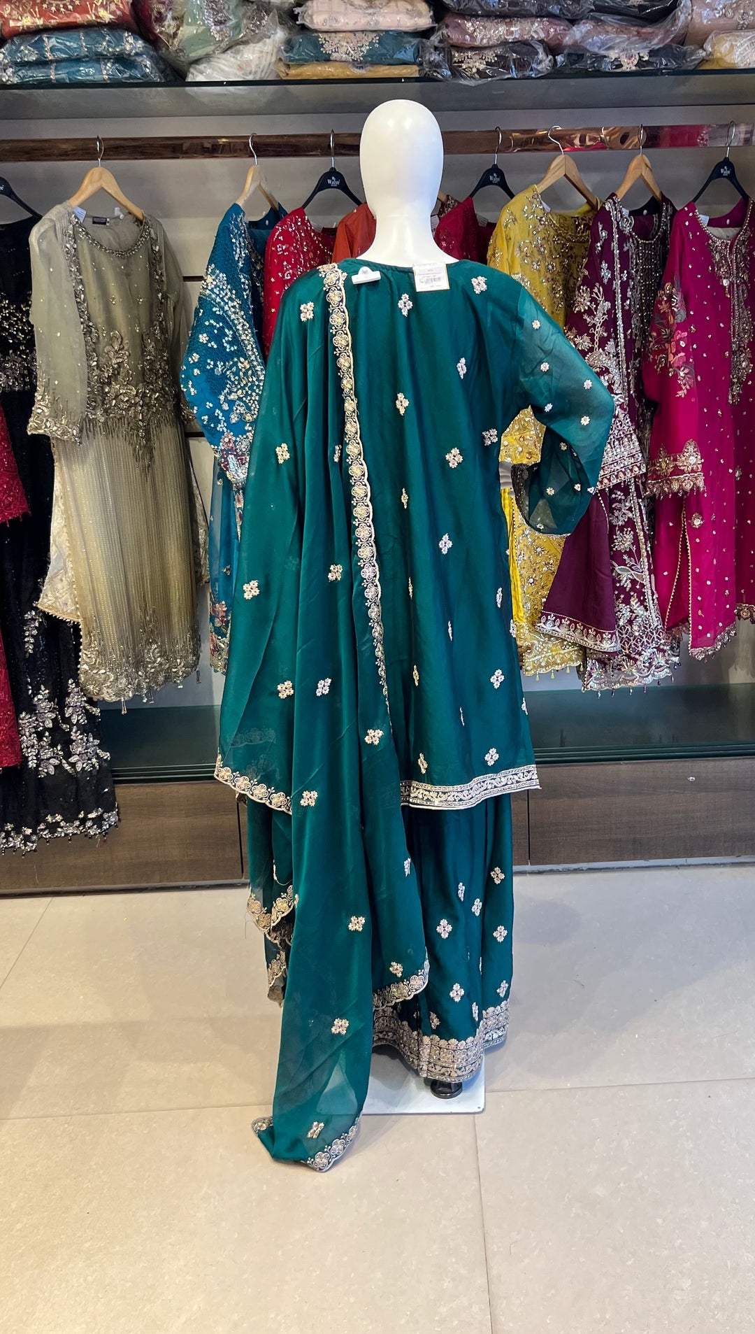 ZARI WORK DESIGNER SUIT  - IKFQT01