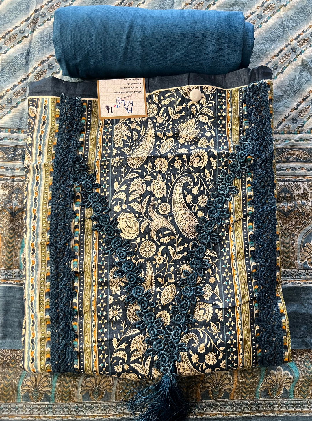 KUSHI DESIGNER UNSTITCHED DRESS MATERIAL-IKDL16