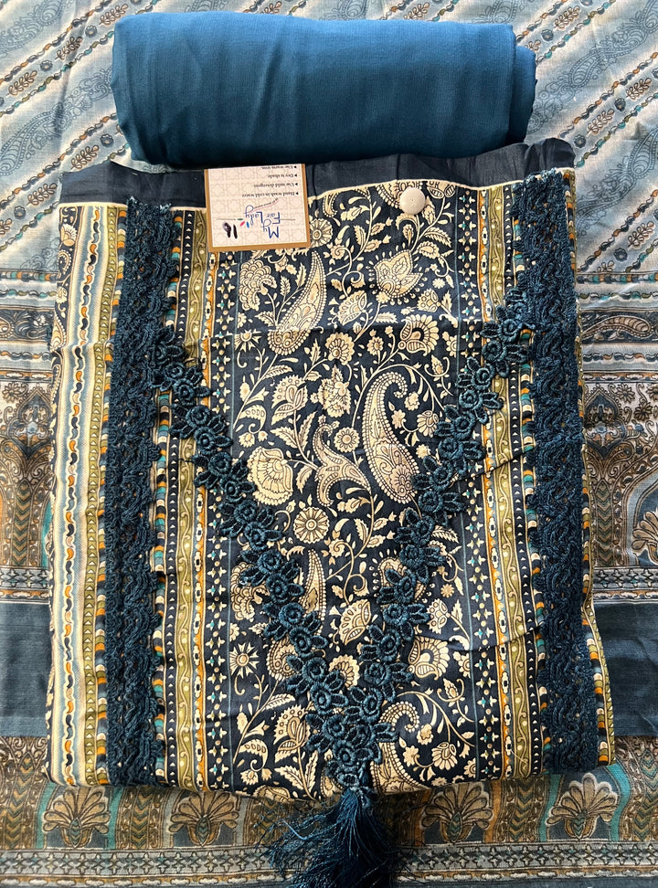 KUSHI DESIGNER UNSTITCHED DRESS MATERIAL-IKDL16