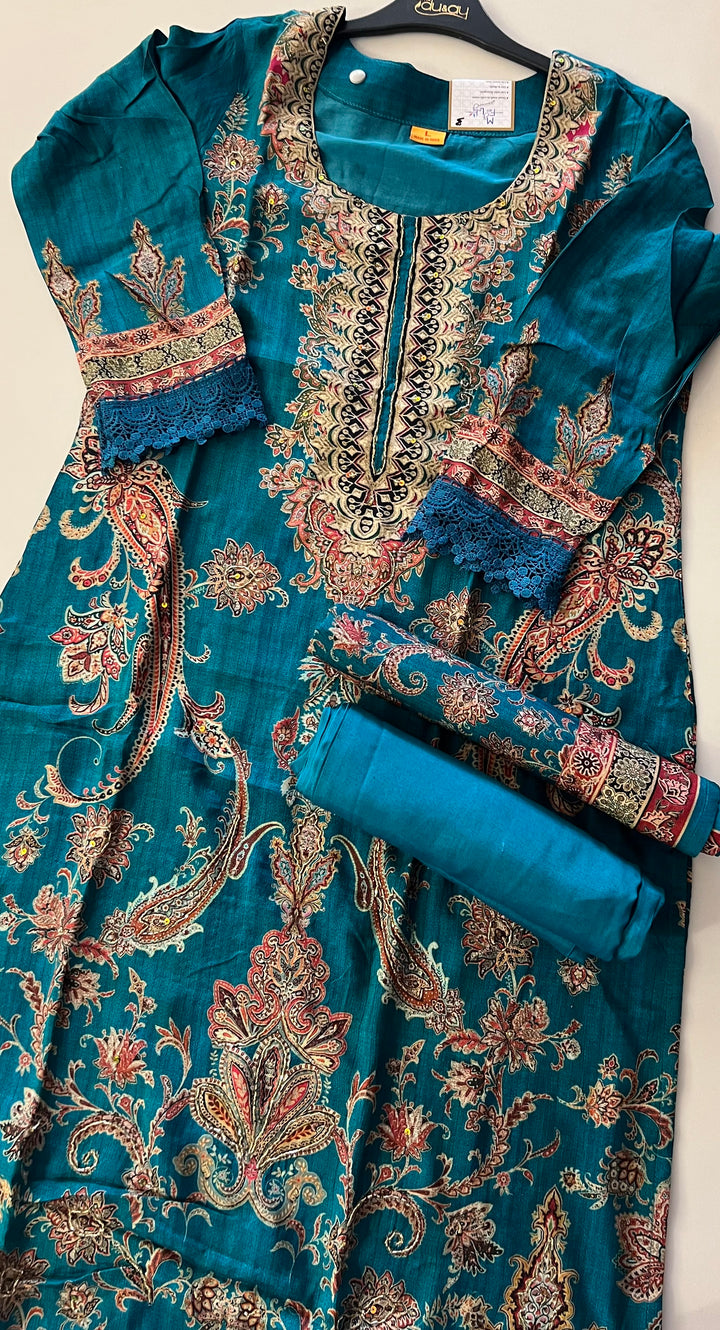 PRINTED WORK DESIGNER SUIT - IKFQU03
