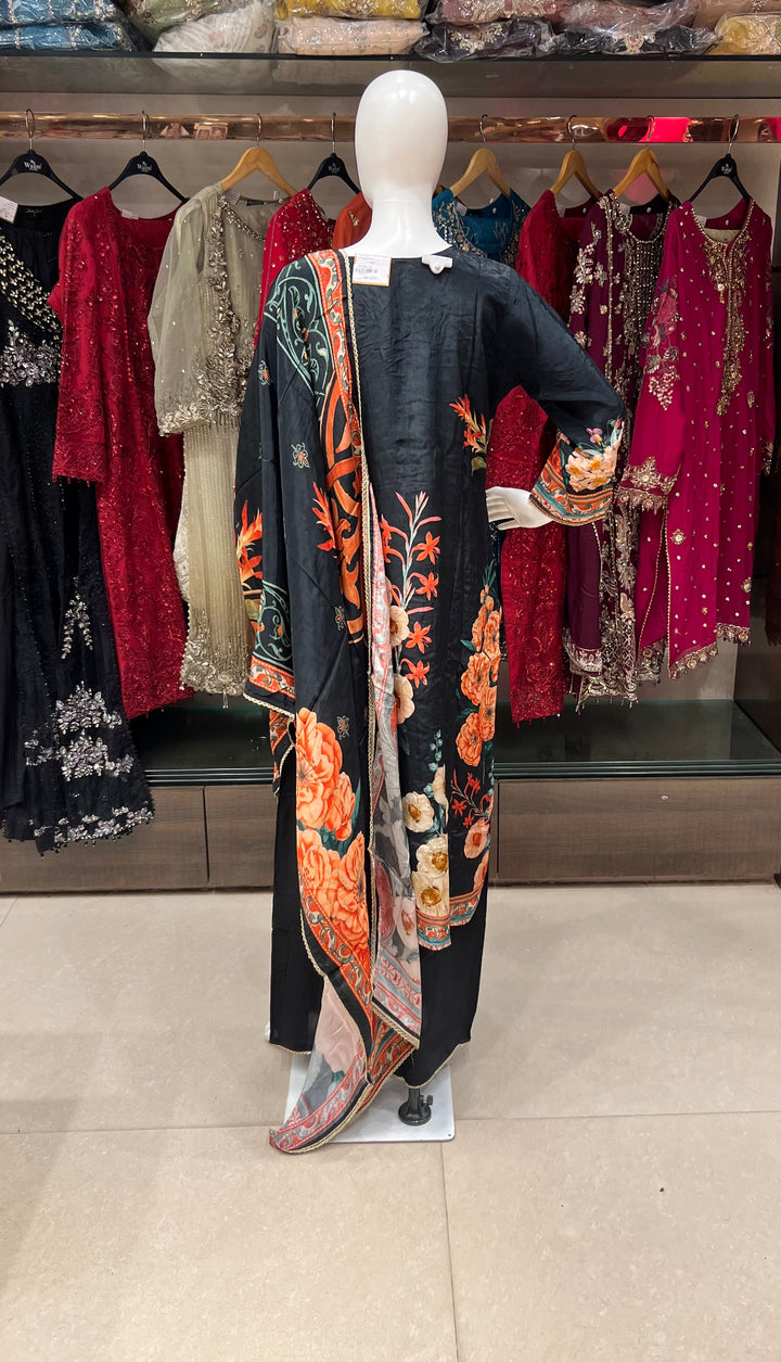 PRINTED WORK DESIGNER SUIT - IKFQE03