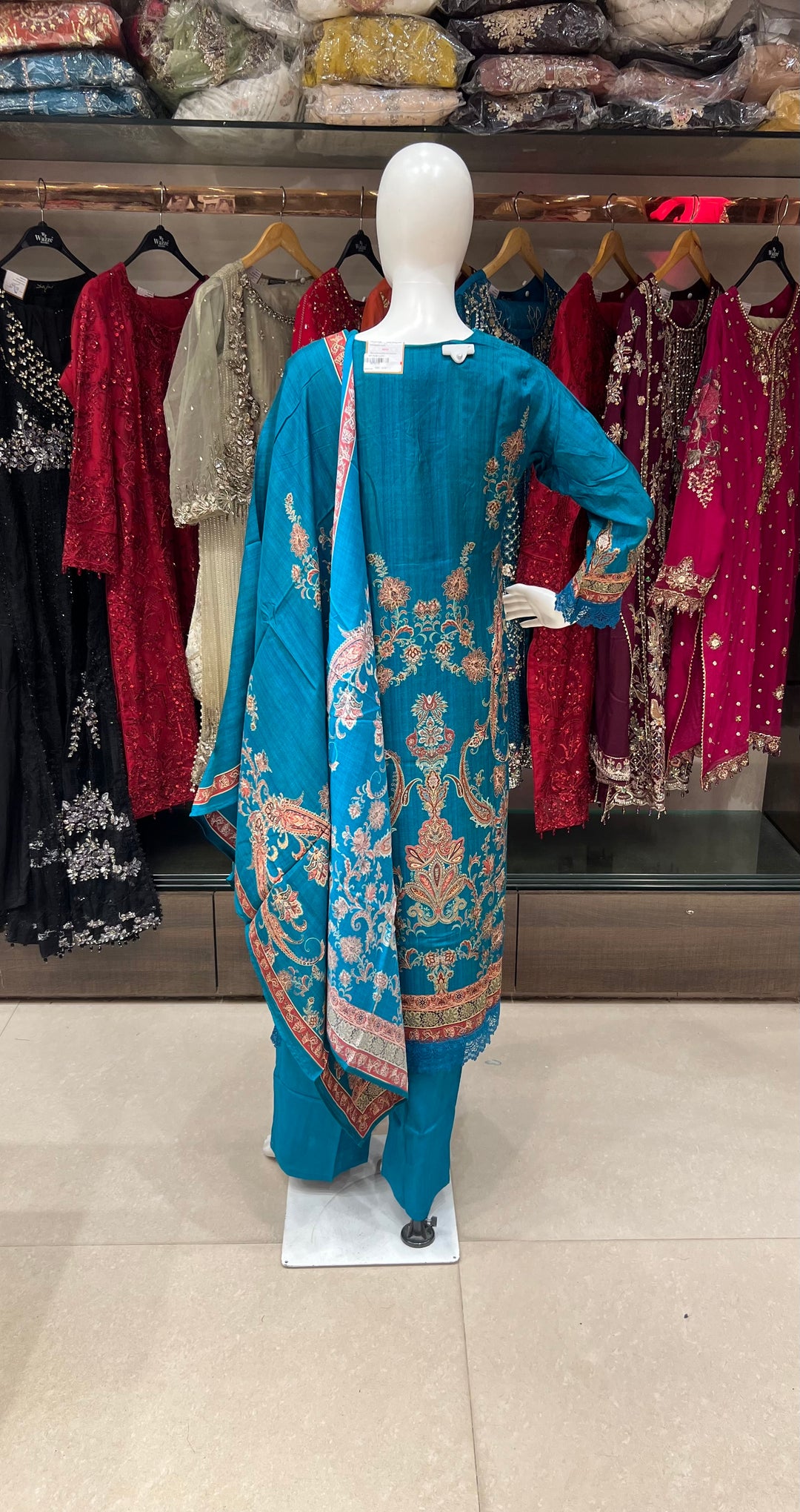 PRINTED WORK DESIGNER SUIT - IKFQU03