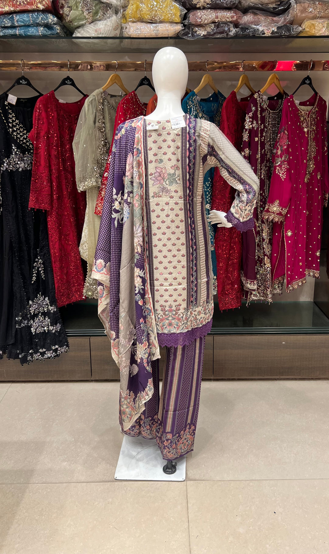 EMBROIDERI AND PRINTED WORK DESIGNER SUIT - MDFY20