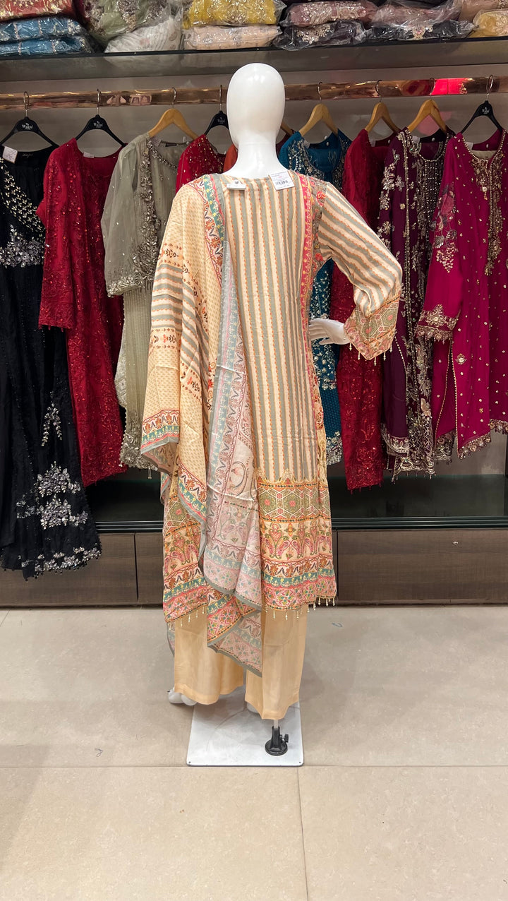 EMBROIDERED WORK DESIGNER  SUIT - MDFY24