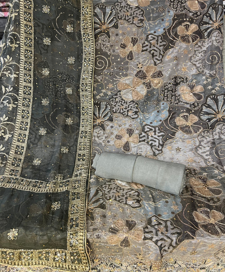 DESIGNER UNSTITCHED DRESS MATERIAL-MAMT01