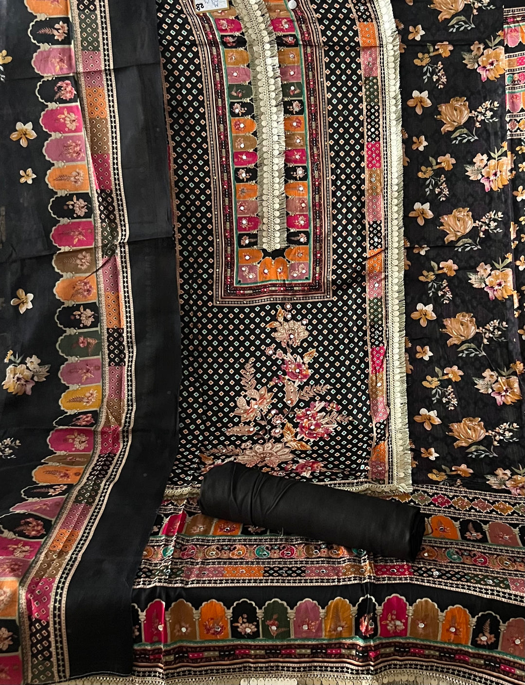 DESIGNER UNSTITCHED DRESS MATERIAL - BTMF28