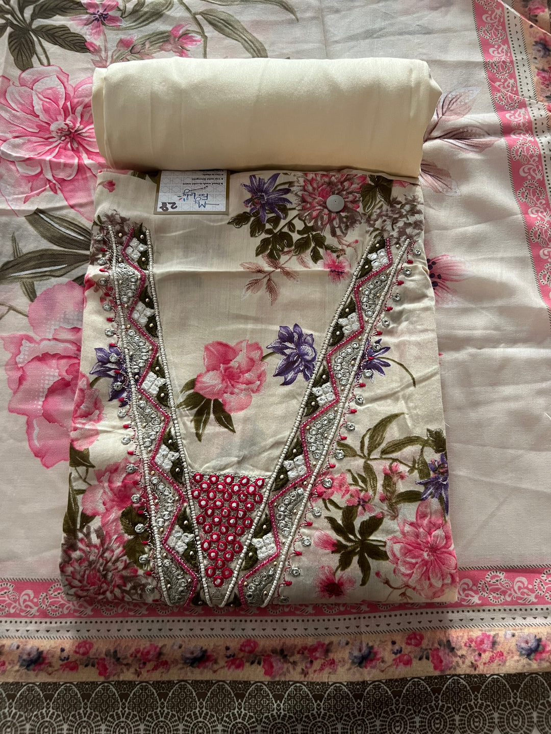 DESIGNER UNSTITCHED DRESS MATERIAL - BTMF28