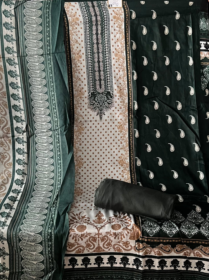 DESIGNER UNSTITCHED DRESS MATERIAL - BTMF28