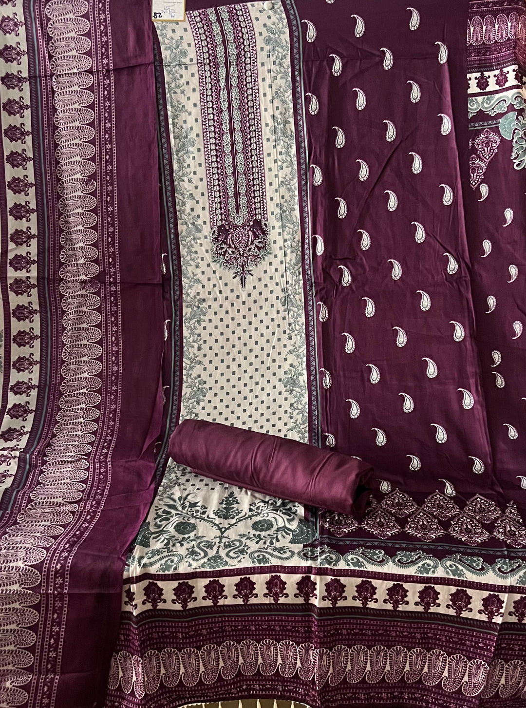 DESIGNER UNSTITCHED DRESS MATERIAL - BTMF28