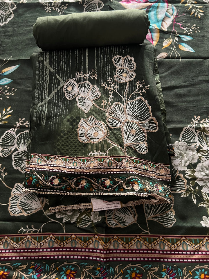 DESIGNER UNSTITCHED DRESS MATERIAL - BTMF28