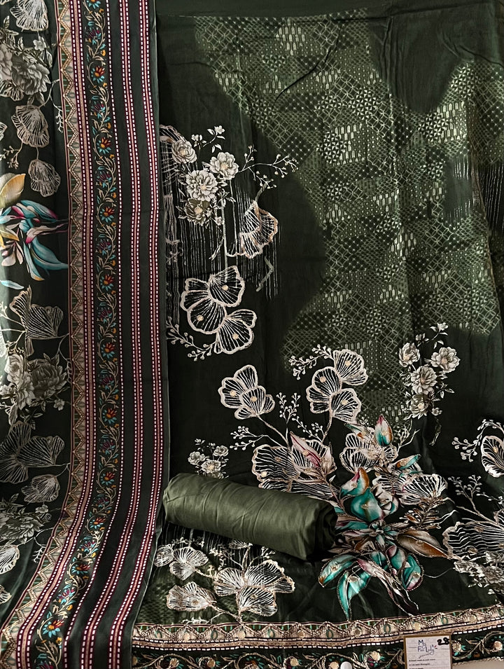 DESIGNER UNSTITCHED DRESS MATERIAL - BTMF28