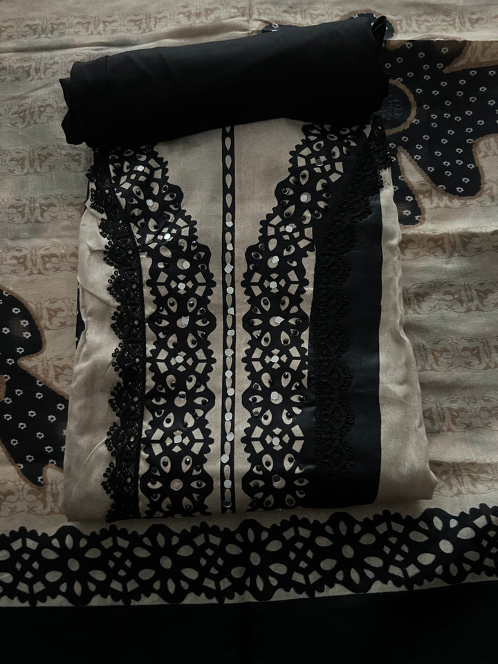 DESIGNER UNSTITCHED DRESS MATERIAL - BTMF28