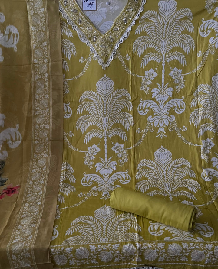 DESIGNER UNSTITCHED DRESS MATERIAL - BTMF28