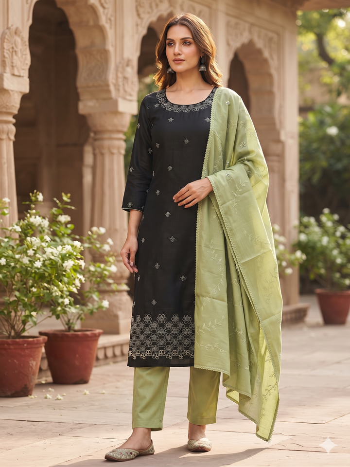 DESIGNER UNSTITCHED DRESS MATERIAL-INNA08