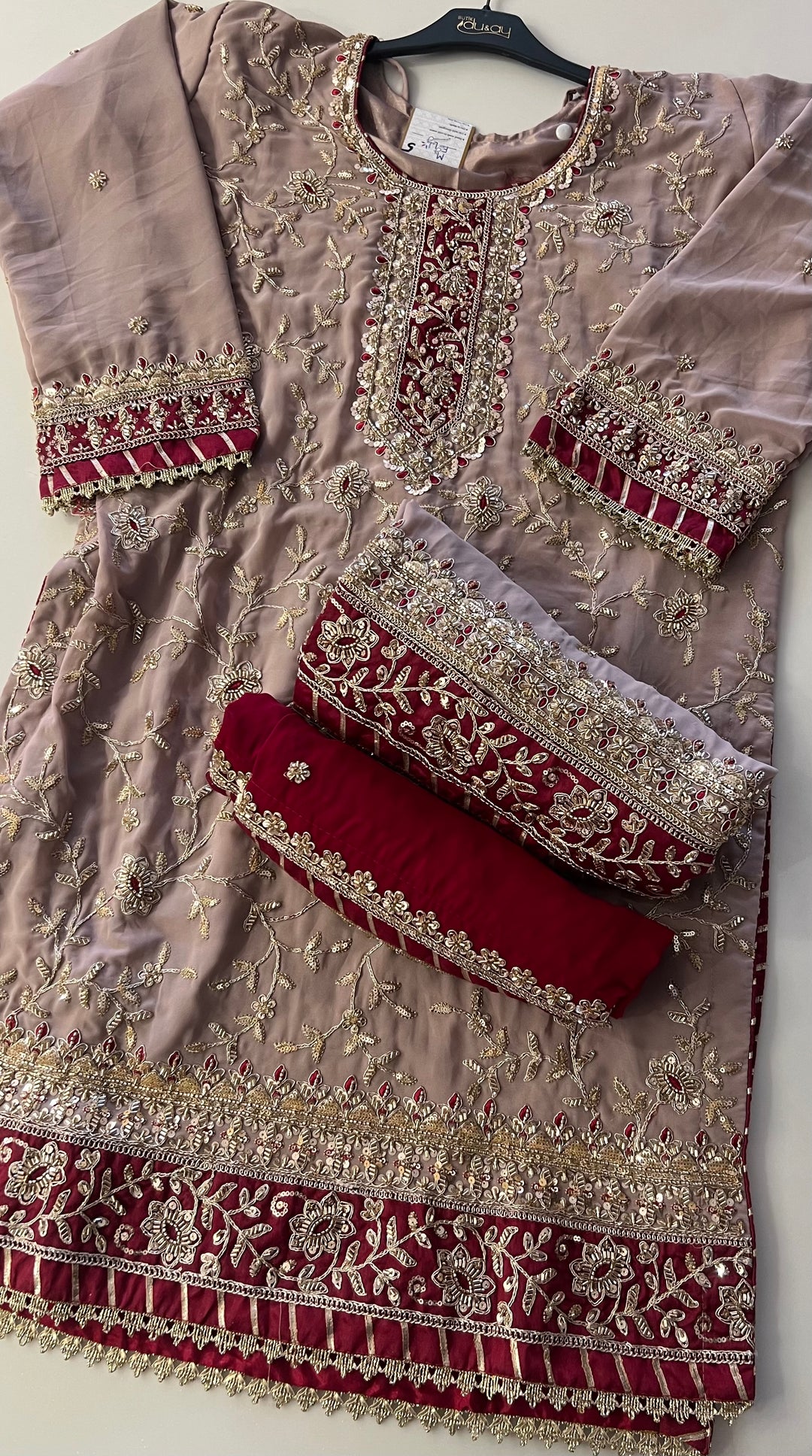 ZARI WORK DESIGNER SUIT - MZS05