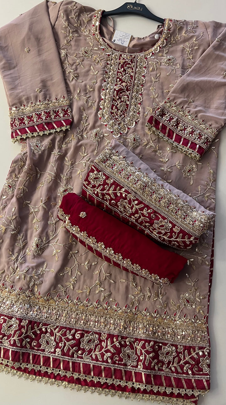 ZARI WORK DESIGNER SUIT - MZS05