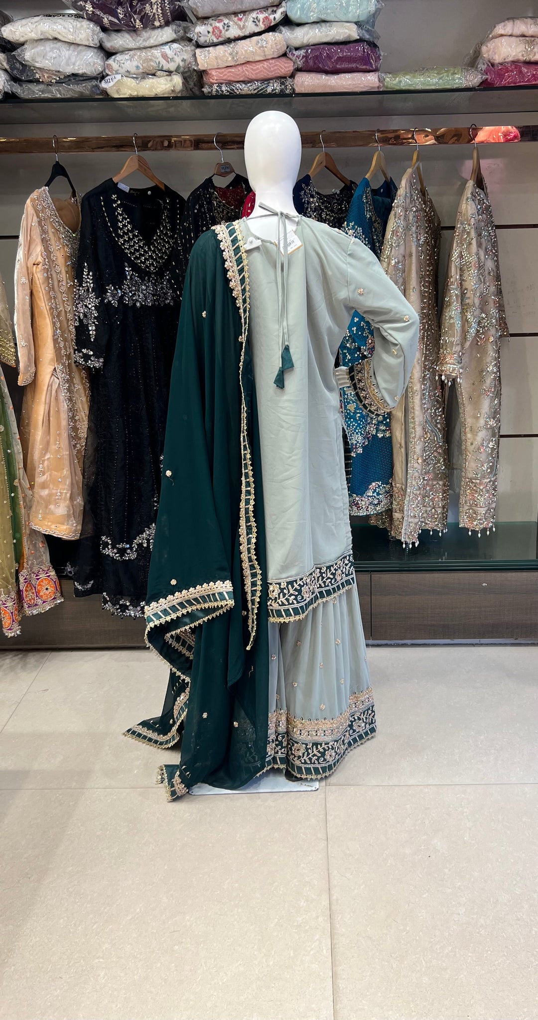 ZARI WORK DESIGNER SUIT - MZS05
