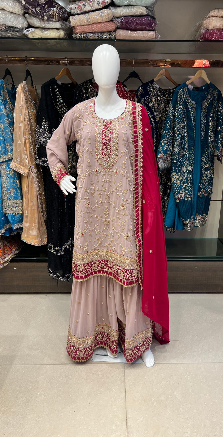 ZARI WORK DESIGNER SUIT - MZS05