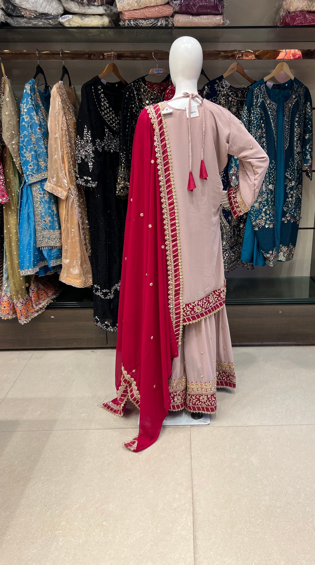 ZARI WORK DESIGNER SUIT - MZS05