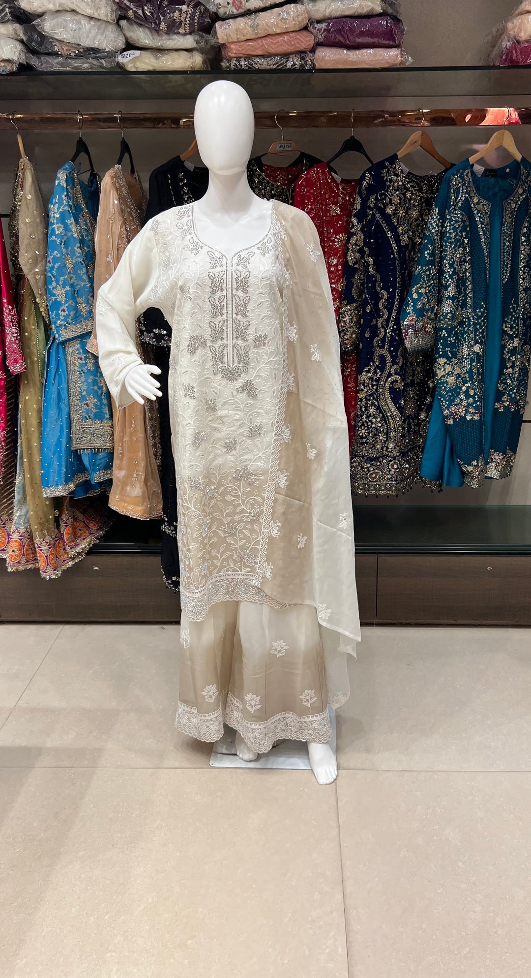 STONE WORK DESIGNER SUIT - MZS01
