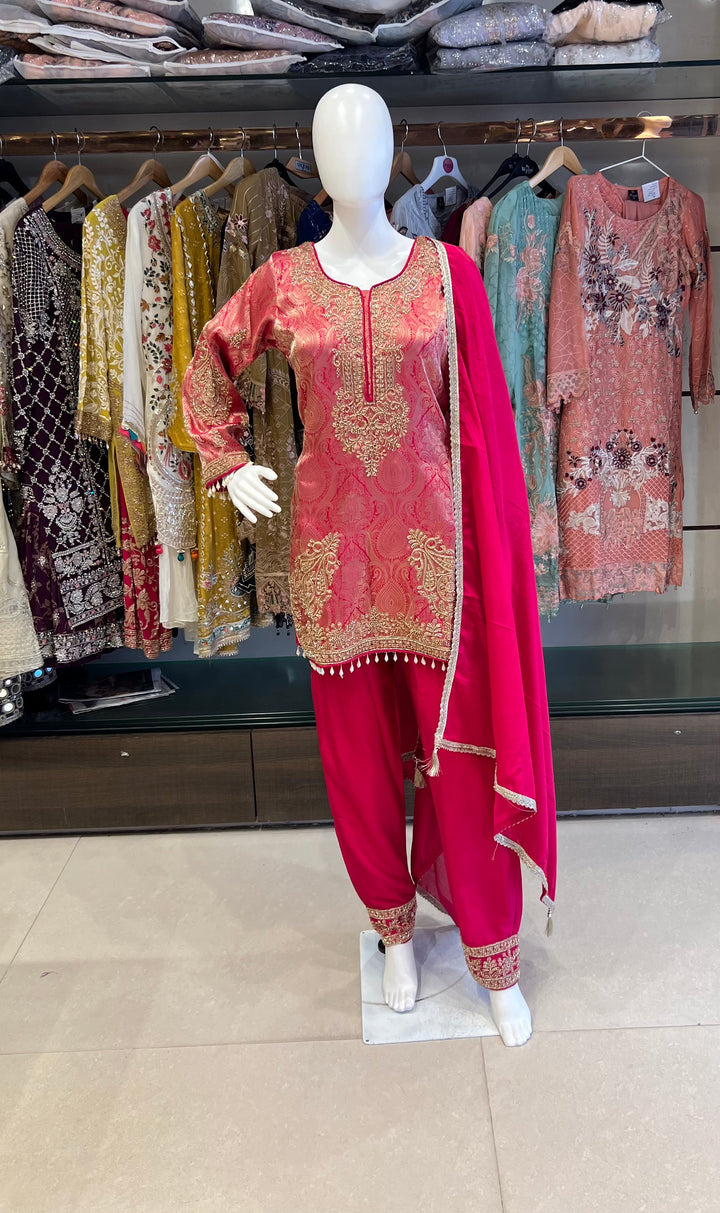 BANARASI PREMIUM OCCASION WEAR DESIGNER SUIT - MFLK02